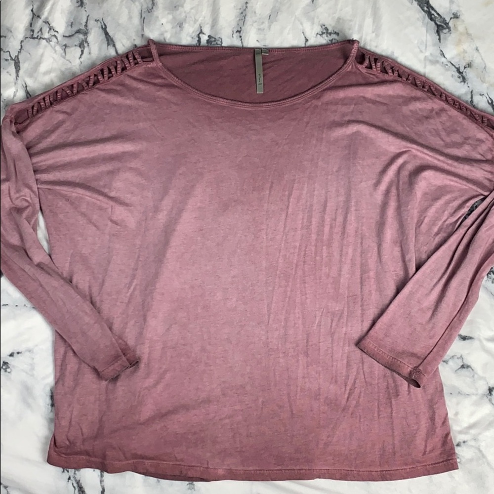 Long Sleeve Purple Top